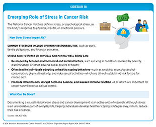 Sidebar 18: Emerging Role of Stress in Cancer Risk.
